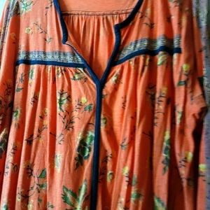 LUCKY BRAND 2X Floral Top